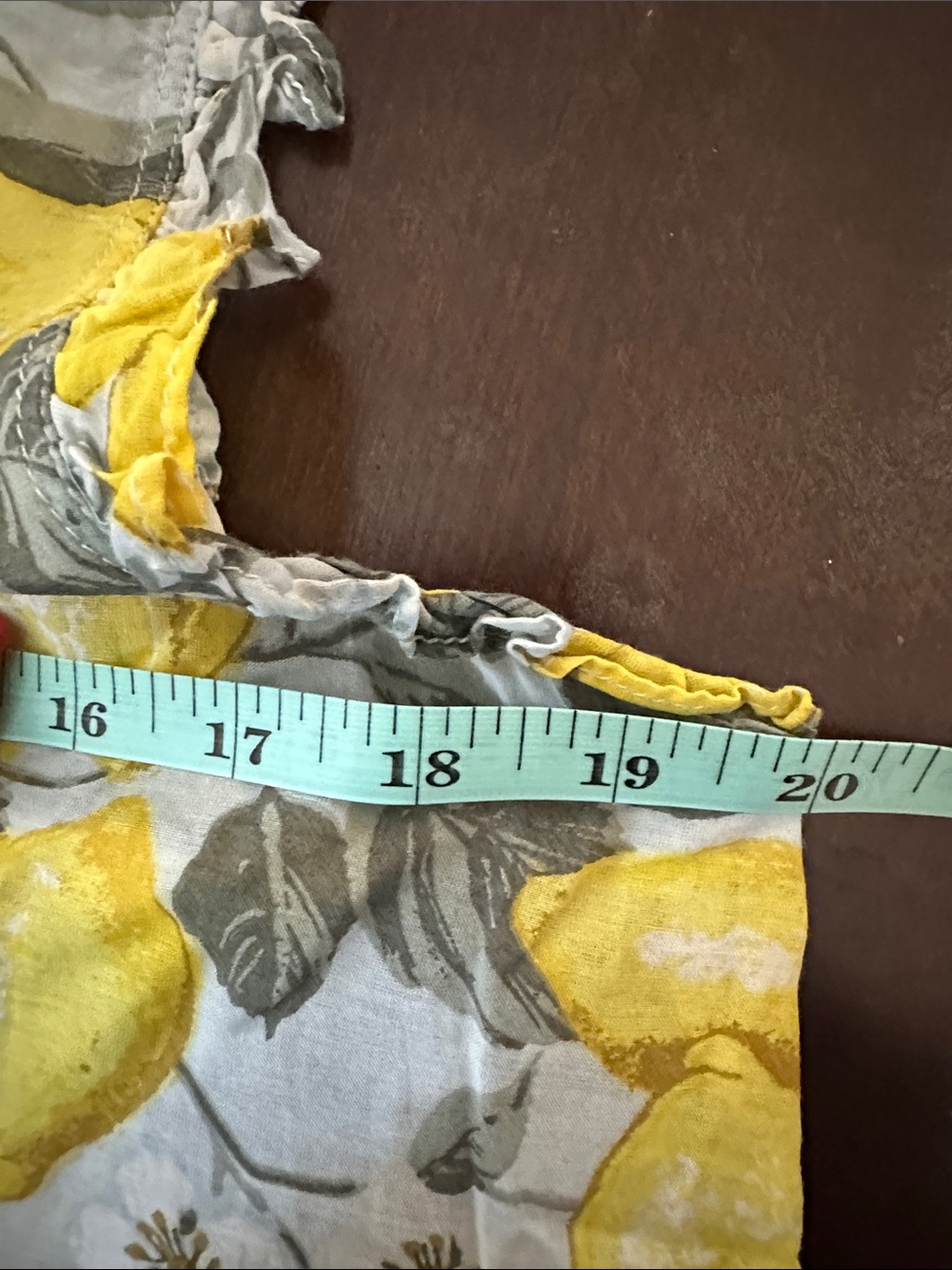 Ann Taylor Yellow Lemon Print Ruffle Camisole - Picture 5 of 5